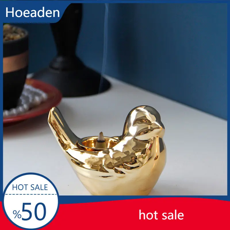 

Creative Golden Middle East Arabian Aromatherapy Stove Bird Incense Burner