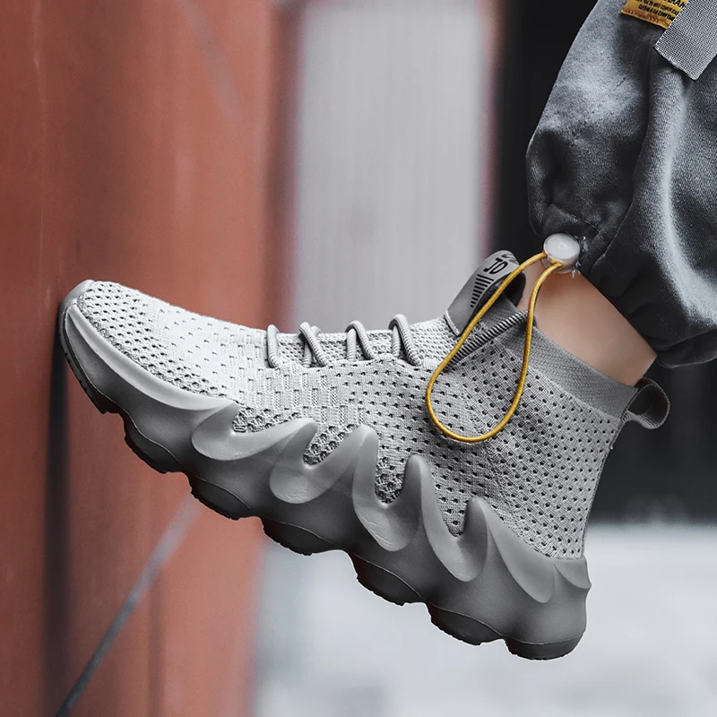 Fashion Mens Sneakers  Breathable Mesh Casual Sport Shoes Comfortable Summer Jogging Running Shoes Zapatos Deportivos