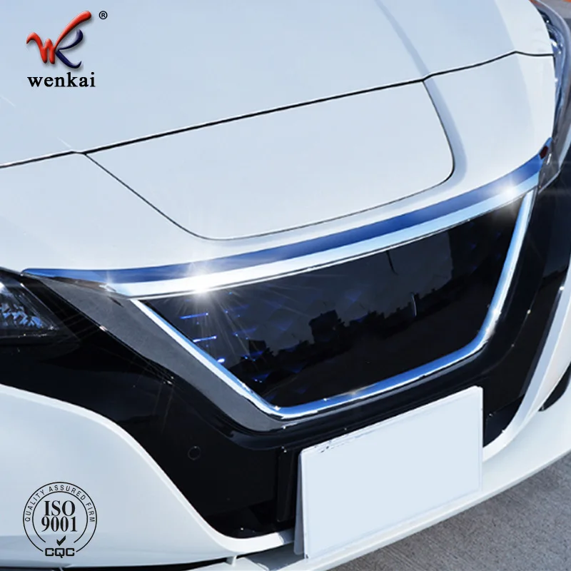 Подходят для Nissan Leaf ZE1 2017 18 19 20 2021 ABS Хромированная передняя решетка двигателя
