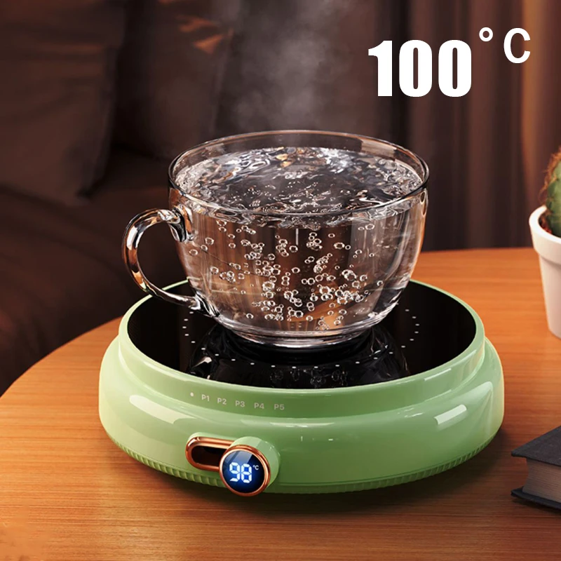 

200W Cup Heater Coffee Mug Warmer 100°C Hot Tea Makers Warmer Coaster 15 Gear Cup Heaters Heating Pad For Coffee Milk Tea 220V