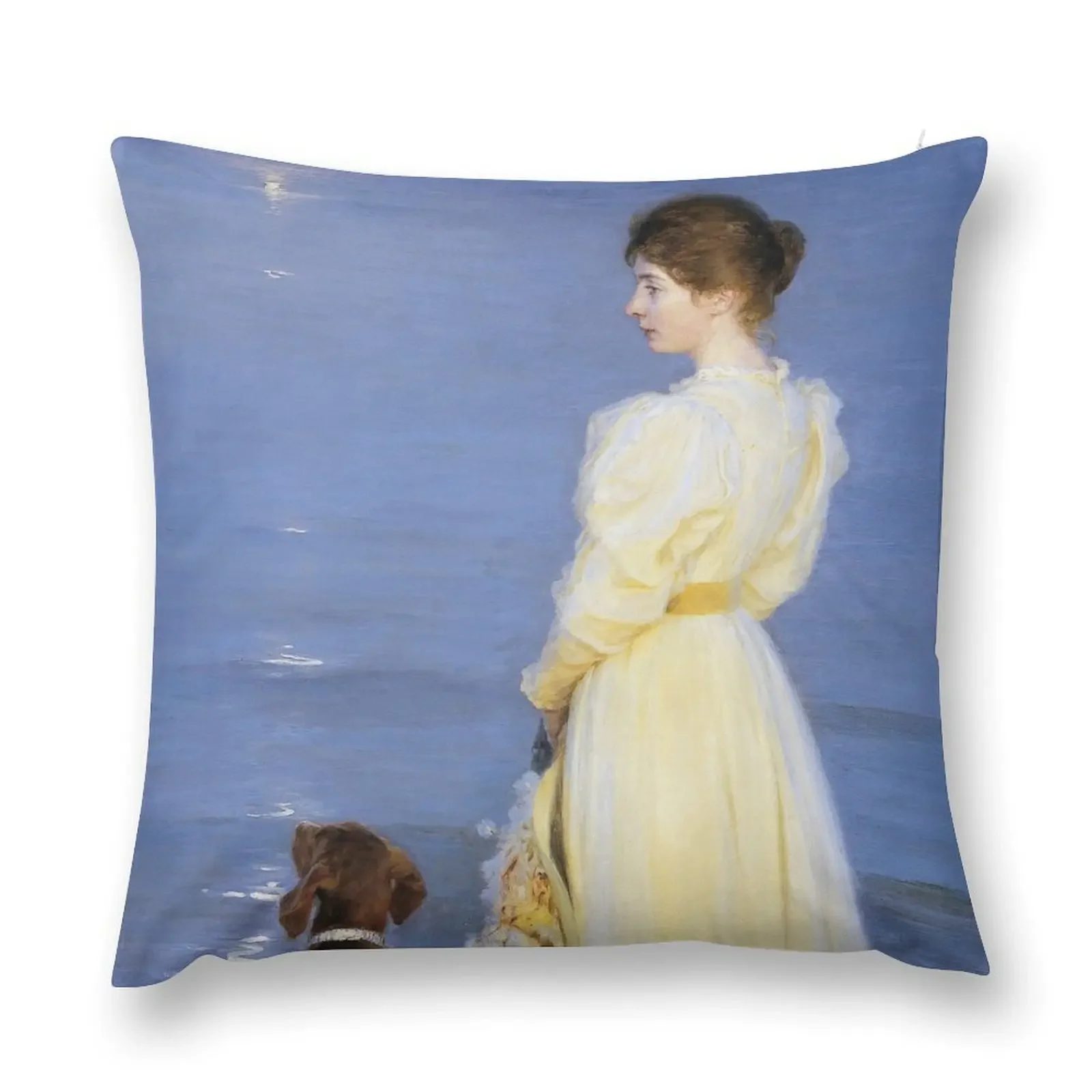 Декоративная подушка Peder Severin Kroyer - Summer evening at Skagen