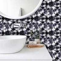 30 pieces mosaic 3d wall stickers waterproof diy self adhesive 3d tile stickers furniture bathroom kitchen wall decor stickers