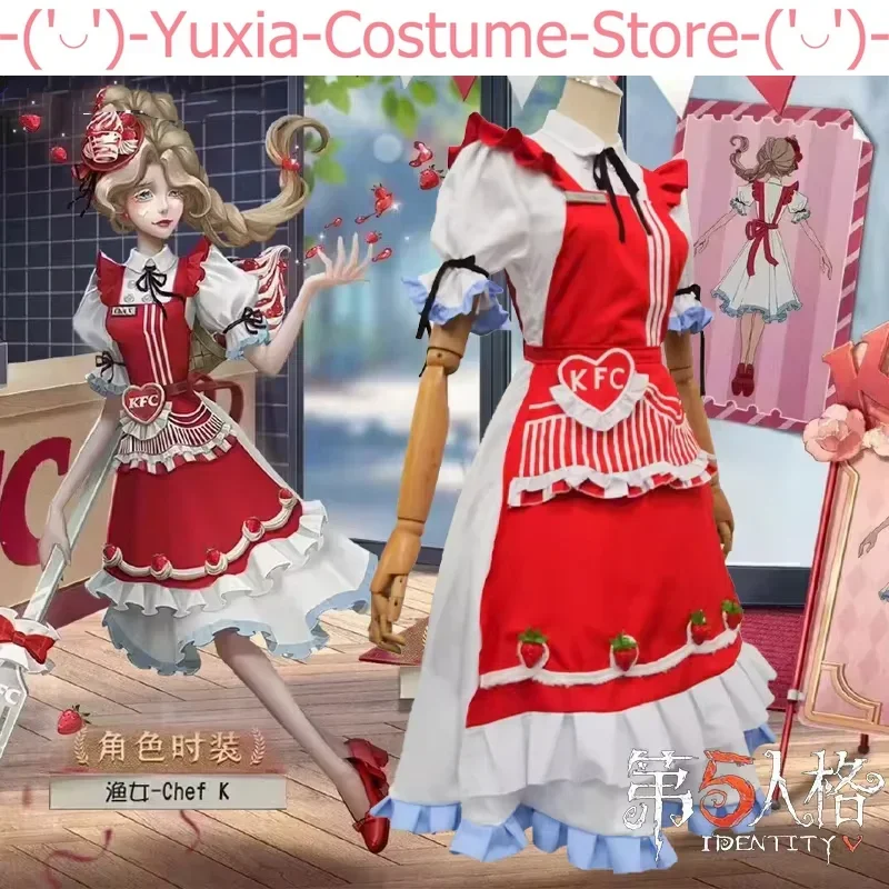 Стиль V Grace Naiad костюм шеф-повара K милое платье горничной для косплея на Хэллоуин