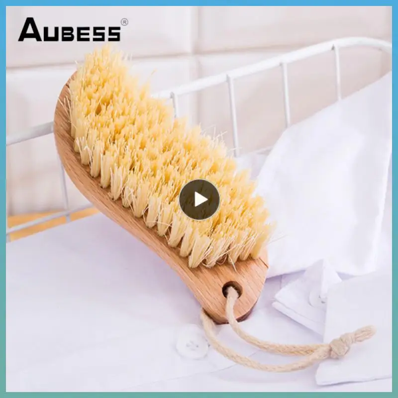 

1~10PCS Clothes Leather Shoes Cleaning Brush Beech Wood Long Handle Clothes Shoe Washing Brush For Shoes Clothes Leather Jeans