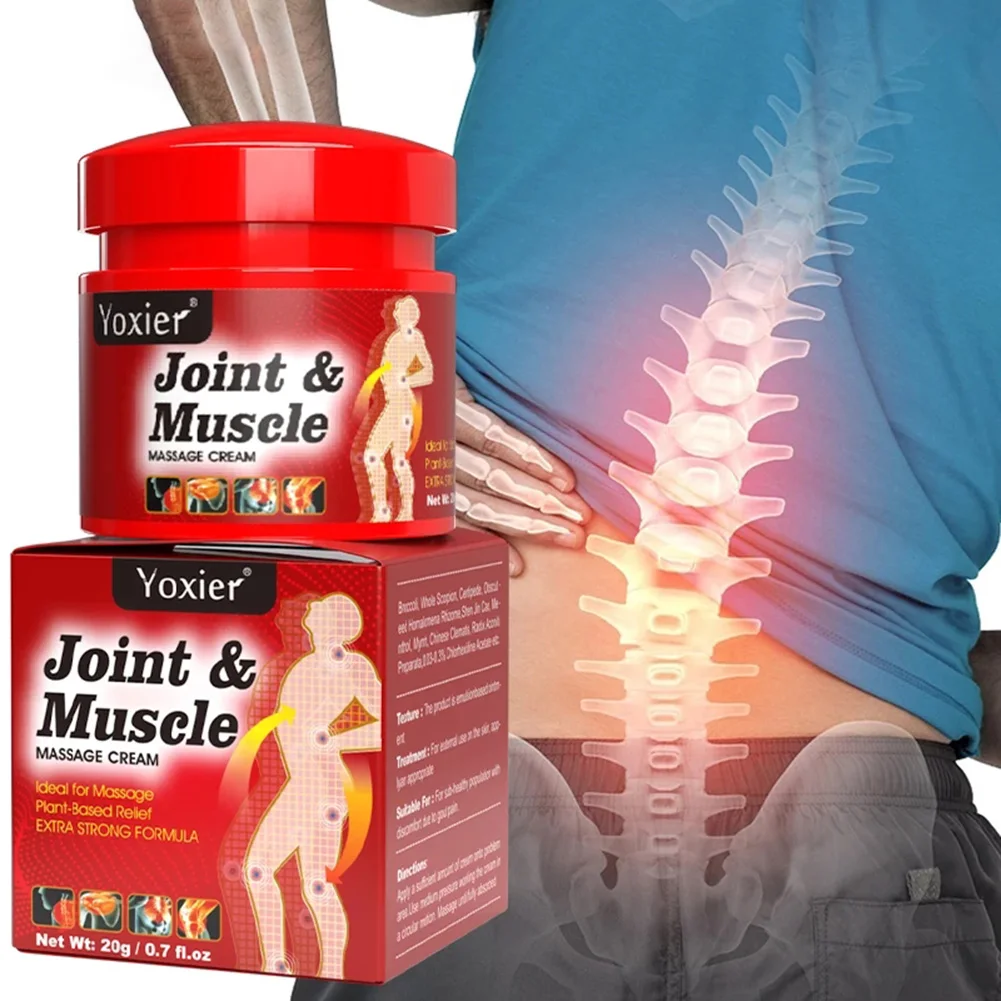 

Joint Muscle Massage Cream Pain Relief Cream Natural Herbal Muscle Pain Stiffness Treatment Ointment Knee Shoulder Joint Care