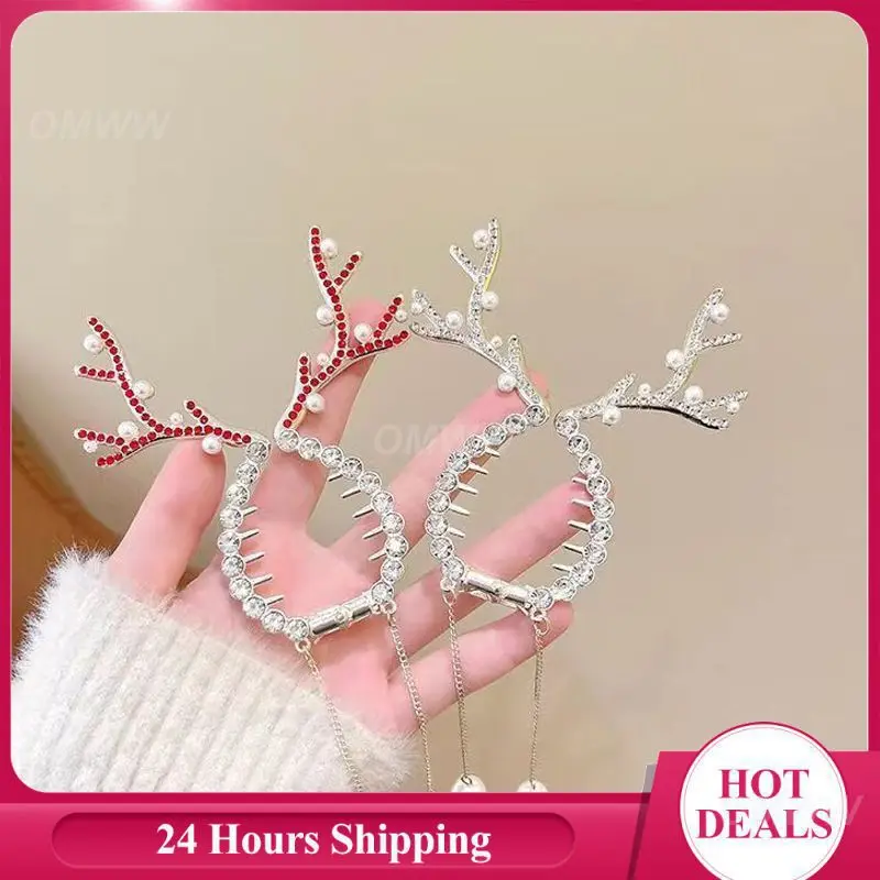 

Шпилька для волос Принцесса ручная работа Рождественская шпилька Корейские шпильки для волос детские шпильки милый дизайн с рождественским головным убором