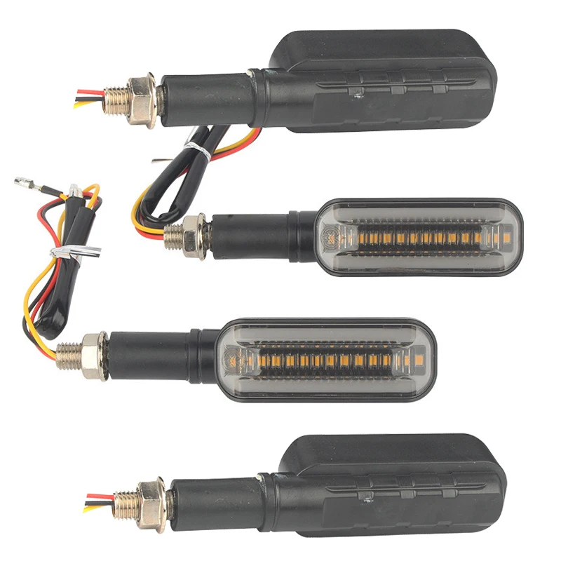 

4Pcs/Lot 125cc 250cc 500cc 600cc 800cc Motos Winker Lamps for Motorcycle Chopper E-Bikes 12V LED Red Blue White Indicator Lights