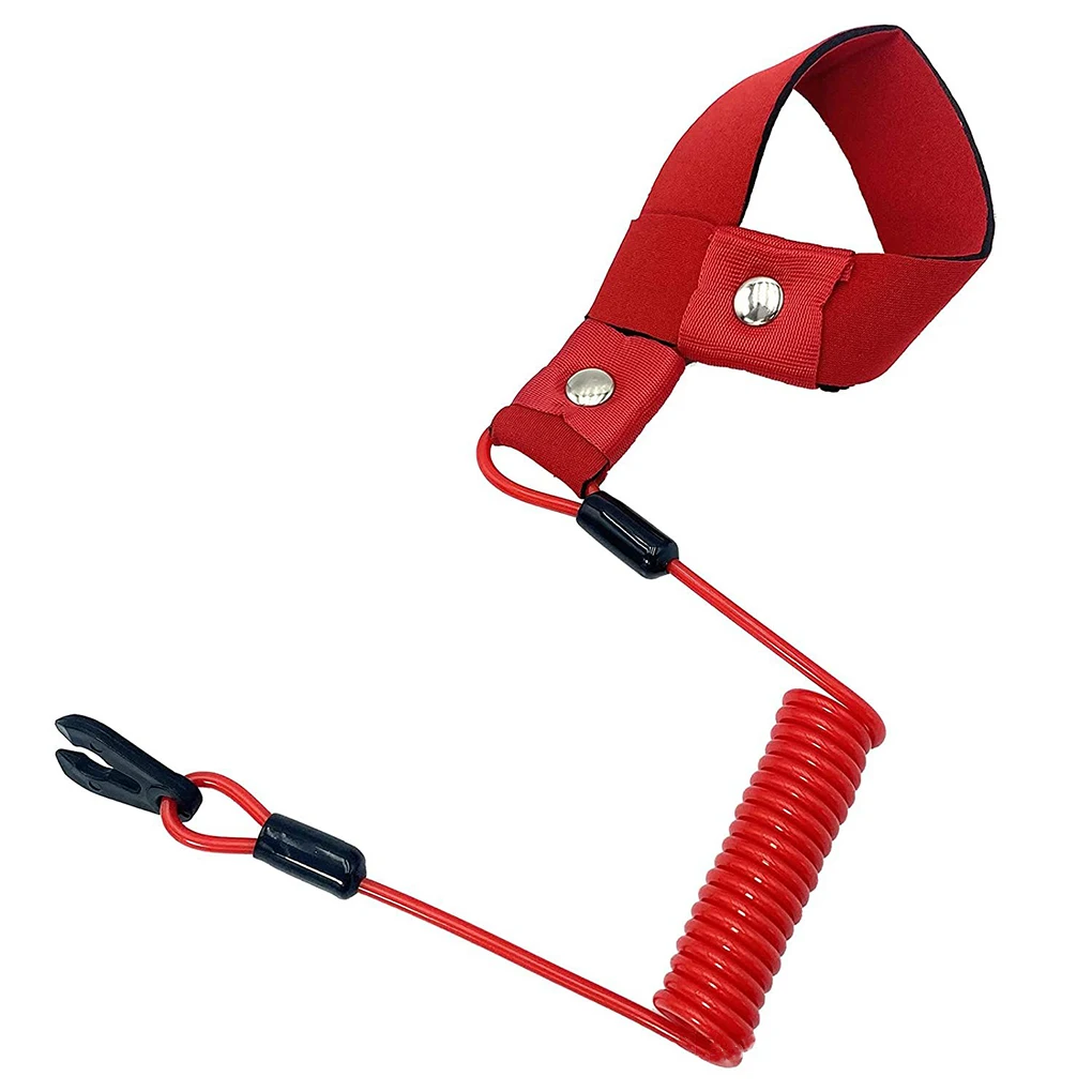 

Boat Emergency Stop Switch Lanyard Removable Cord Connector Accessories