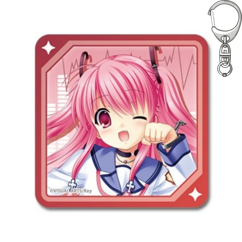 Фото Аниме Planetarian Angel Beats! Акриловые брелоки-подвески Хидеки Хината 6 см, украшения для сумок, аксессуары, коллекционные товары №2