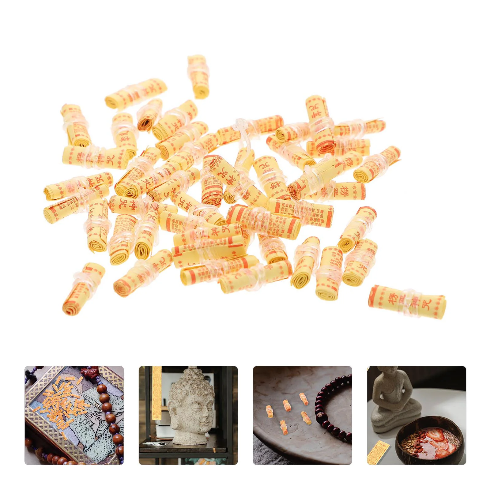 

50 rolls of Mini Mantra Small Scriptures Decors Miniature Paper Scriptures