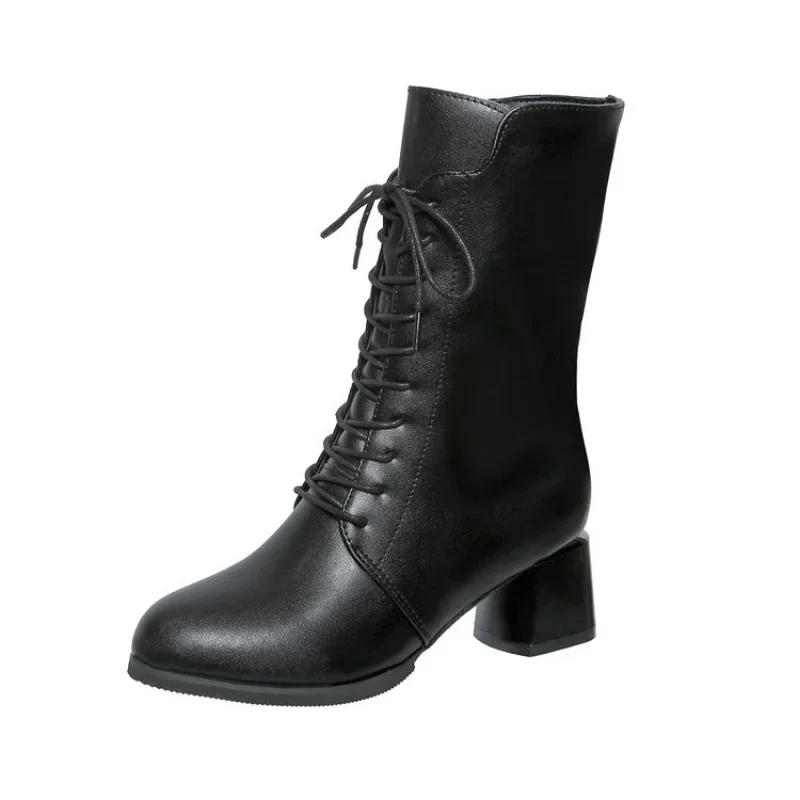 Женские флисовые ботинки из натуральной кожи с сеткой танцевальная обувь для