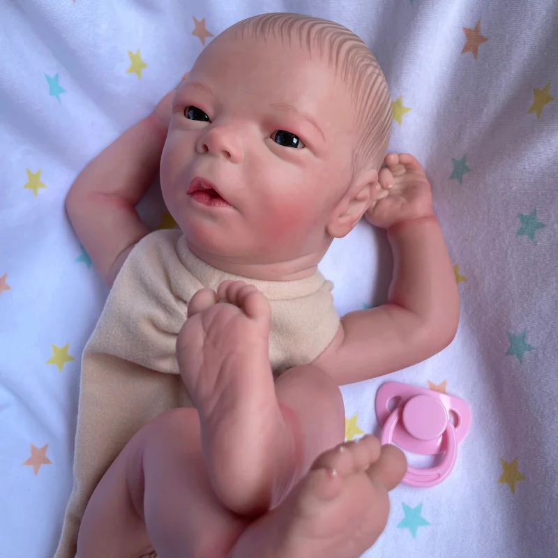 

Набор для рисования Reborn 3D, 17 дюймов, бодрствование с окрашенными волосами, высококачественные формы для рисования ручной работы