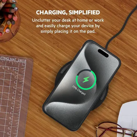 Магнитный чехол для беспроводного зарядного устройства для iPhone 15 Pro Max, чехол Power для зарядки Magsafe, чехол для аккумулятора Power Bank