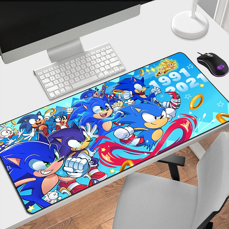 

Desk Mat Sonic Large Mouse Pad Xxl Gaming Gamer Keyboard Mause Mousepad Mats Pads Protector Accessories Pc Mice Keyboards Office