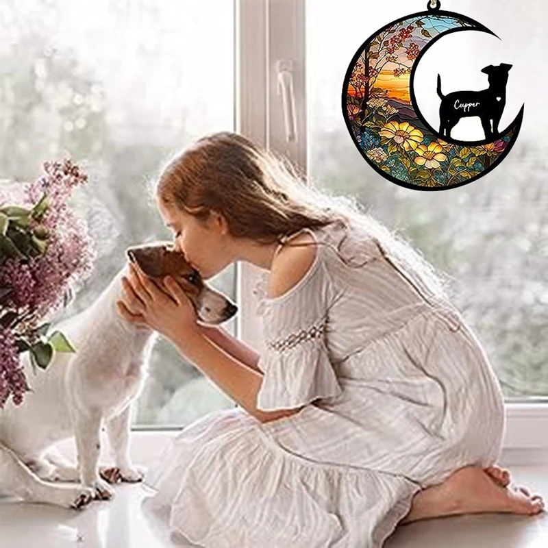 Памятный Ловец собачьего солнца персонализированный собачьих пород с именем и