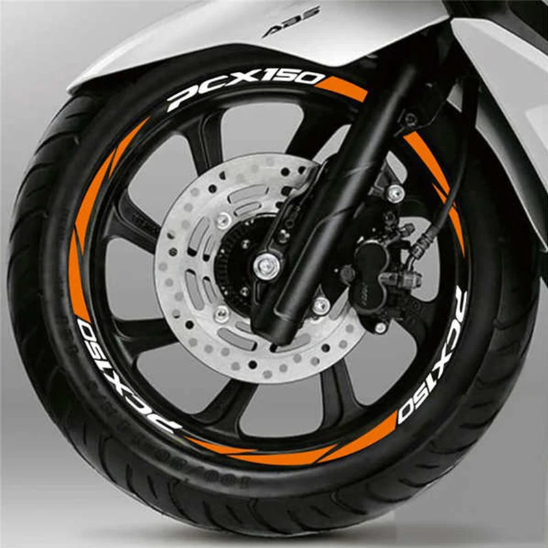 

For Honda PCX150 Tire Reflective Sticker Wheel Personality Waterproof Sticker Wheel Decal Stickers Motorcycle Accessories