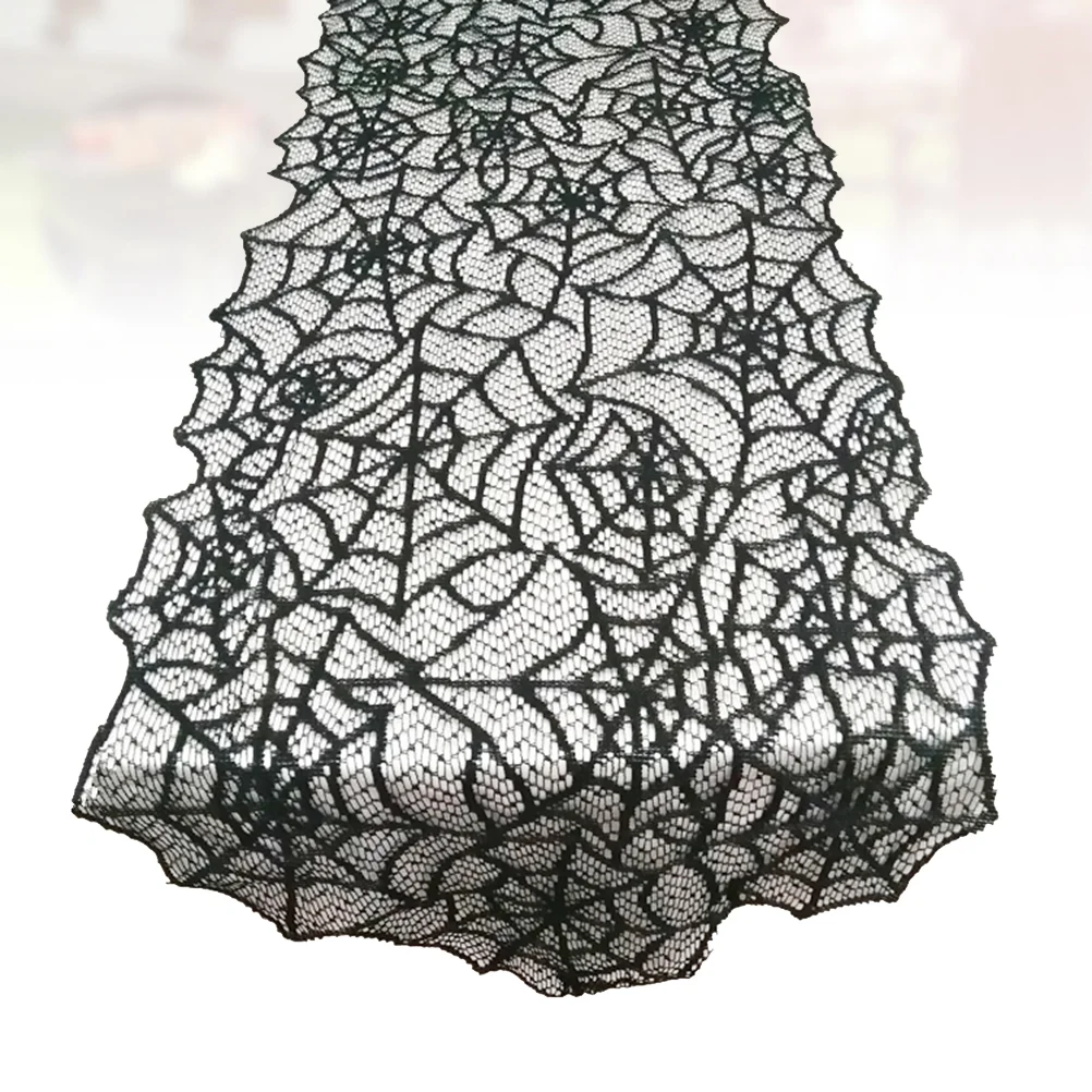 

1pc Table Runner Spider Web Rectangular Table Cover for
