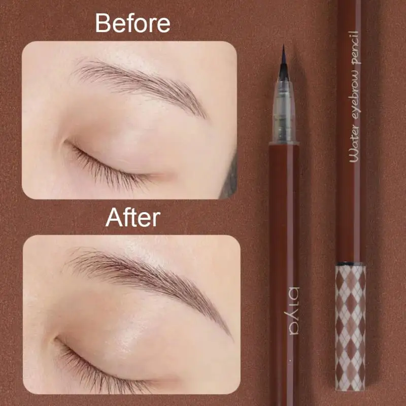 

2in1Ultra-fine Liquid Eyeliner Eyebrow Pencil Waterproof Easy To Color Natural Eyebrow Pencil Delicate And Long-lasting Makeup