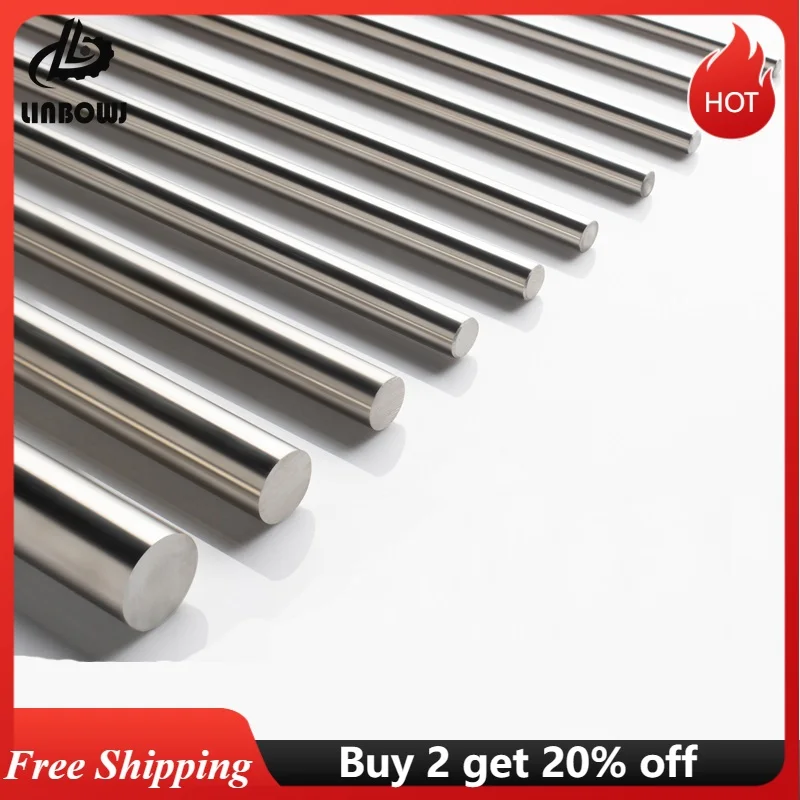 

303 Stainles Steel Rod Lathe Bar Stock Assorted for DIY Craft Tool Diameter 2mm 3mm 4mm 5mm 6mm 8mm 10mm Linear Shaft