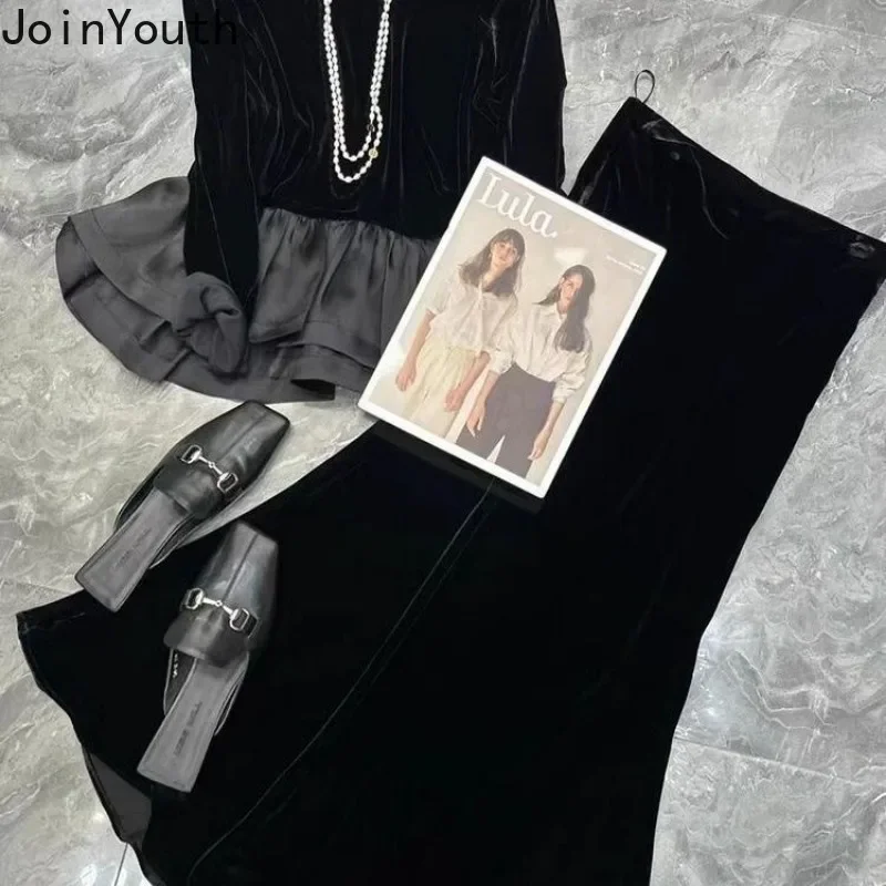 Комплекты из двух предметов женская одежда туника с короткими рукавами и