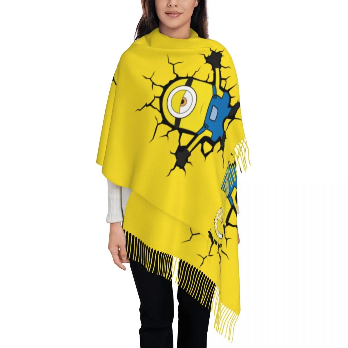 Пользовательские Миньоны сломались стены фотообои зимние женские шарфы