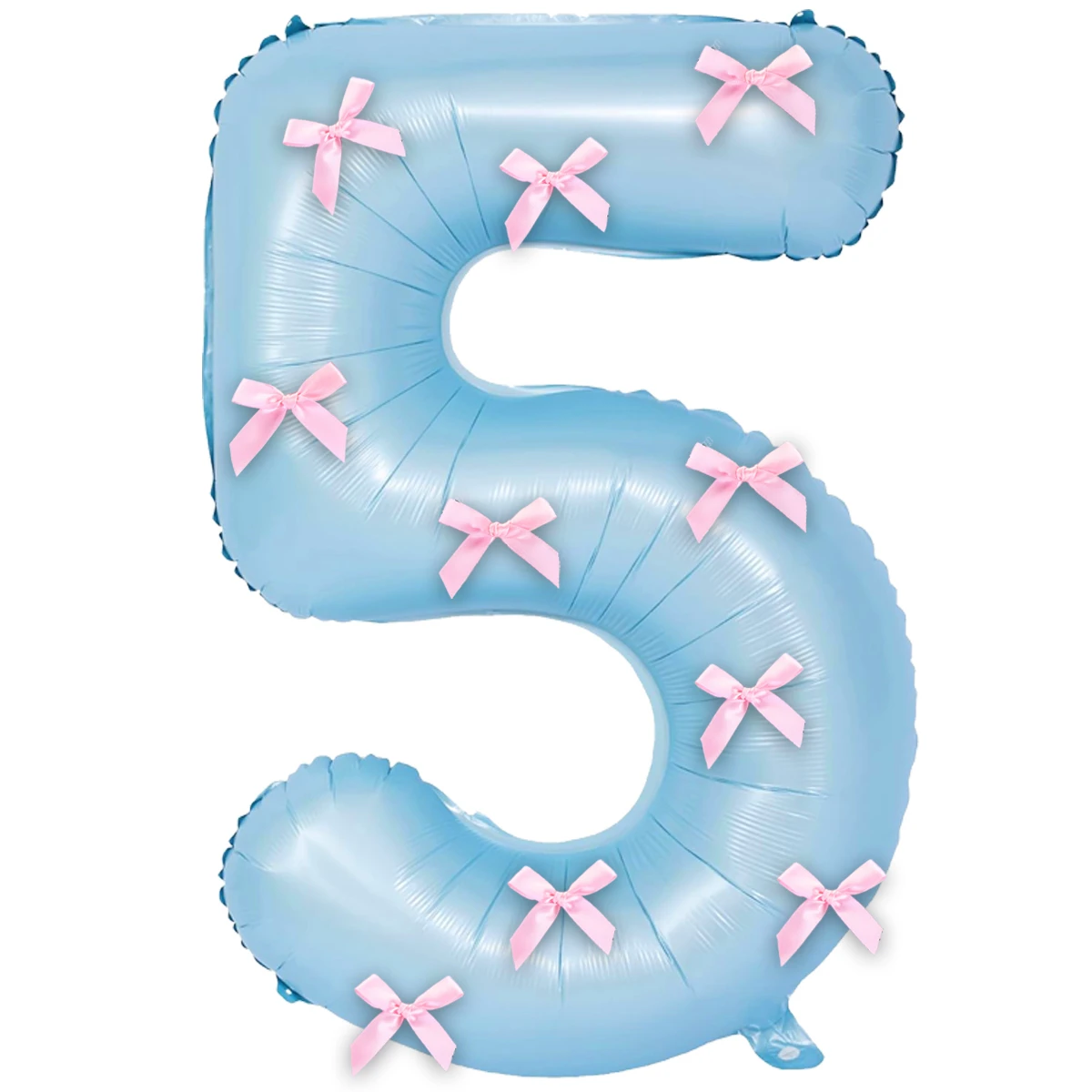 

32-дюймовый розовый галстук-бабочка Жемчужно-синий набор цифровых воздушных шаров из алюминиевой фольги, украшение для дня рождения, большой размер 0-9