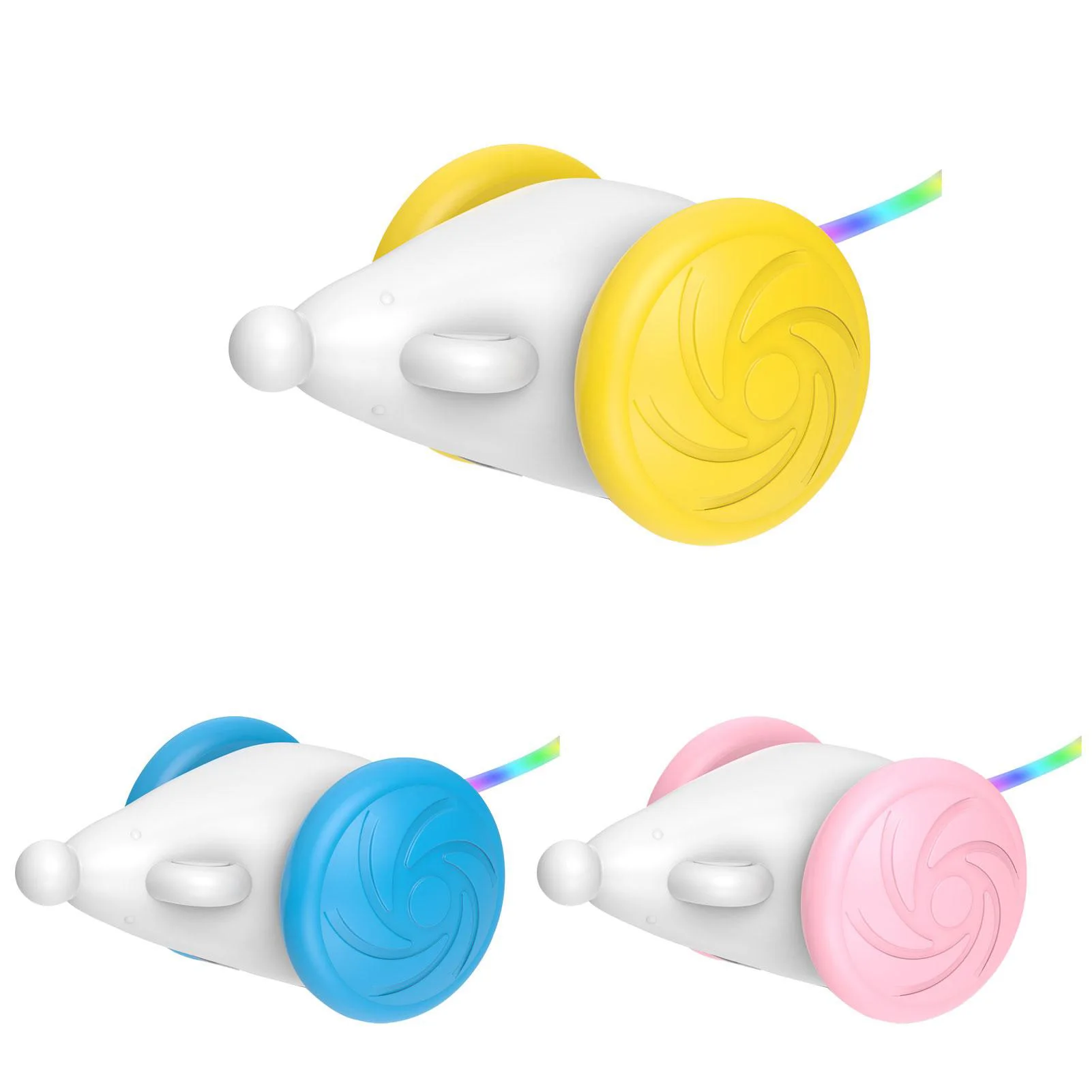 

Smart Luminous Mouse Cat Toy with LED Lights Indoor Play Cat Dog Toys Gifts for Cat People Dog Feeders