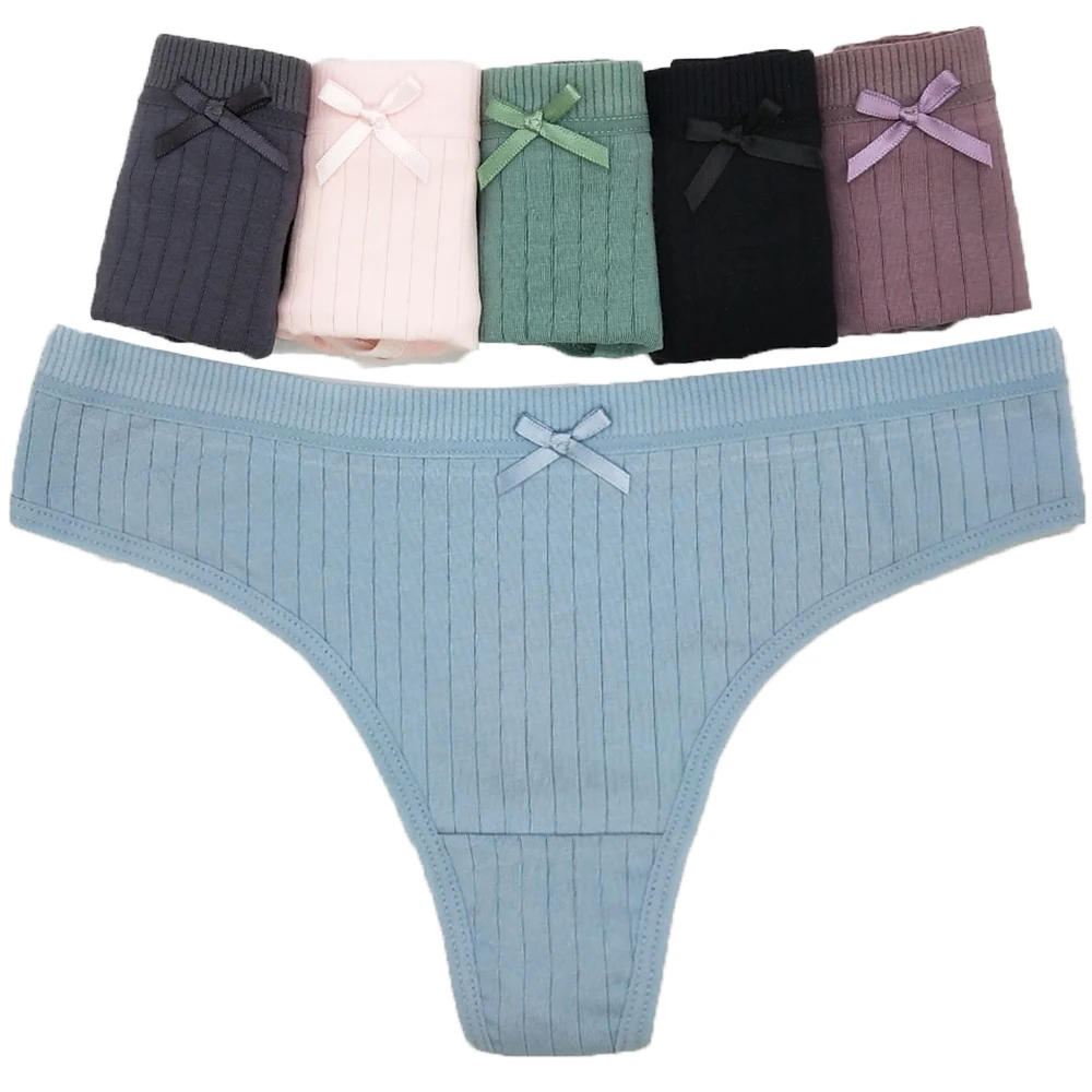 

Стринги женские хлопковые с низкой посадкой, 12 шт./комплект