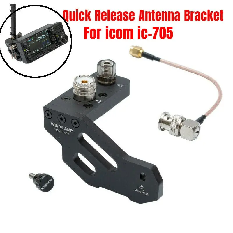 

New Quick Release Antenna Bracket For ICOM IC-705 Portable Shortwave Radio