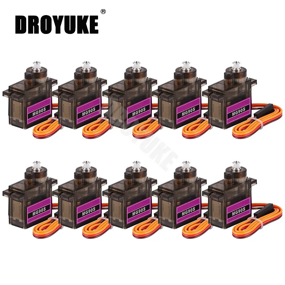 Оптовая продажа 4/5/10/20/шт. MG90S полностью Металлическая Шестерня RC микро сервопривод для радиоуправляемого вертолета самолета лодки автомобиля MG90 9G радиоуправляемого робота Оптовая продажа 4/5/10/20/шт. MG90S полностью Металлическая Шестерня RC микро сервопривод для радиоуправляемого вертолета самолета лодки автомобиля MG90 9G радиоуправляемого робота