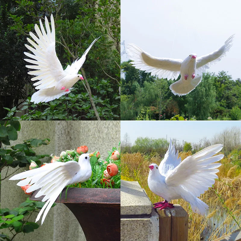 Пена и перья красивая птица искусственные украшения украшение для дома сада