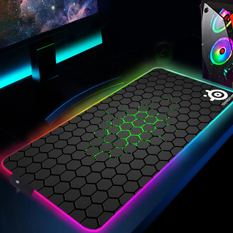 

SteelSeries Desk Carpet Gamer Accessories Deskpad Mousepad Rgb Mouse Pad Xxl Computer Table Pc Gaming Computers Backlit Mat Cute