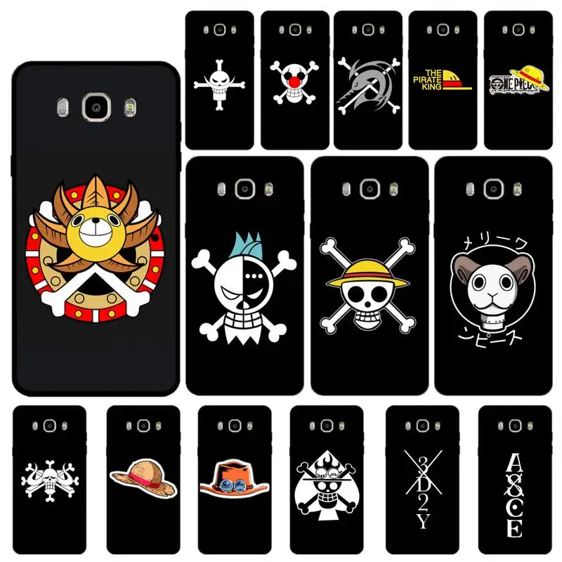 

BANDAI One Piece Logo Phone Case for Samsung J 4 5 6 7 8 prime plus 2018 2017 2016 J7 core
