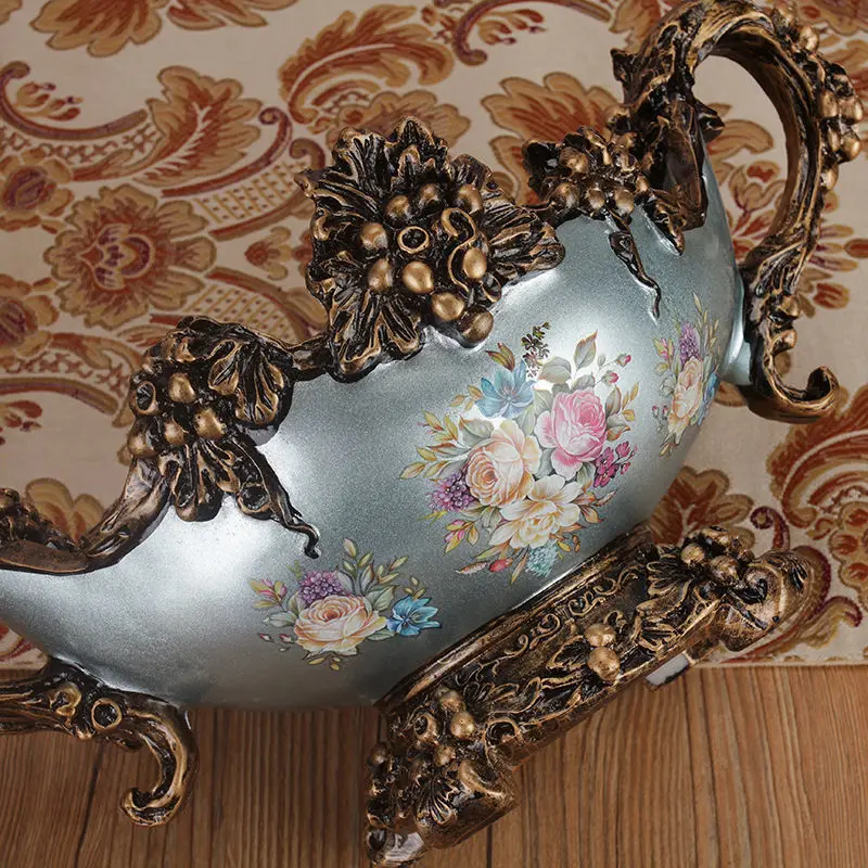 

European Style Creative Tea Table Light Luxury Simple Household Fruit Bowls Snacks Dessert Living Room Home Modern Decorations