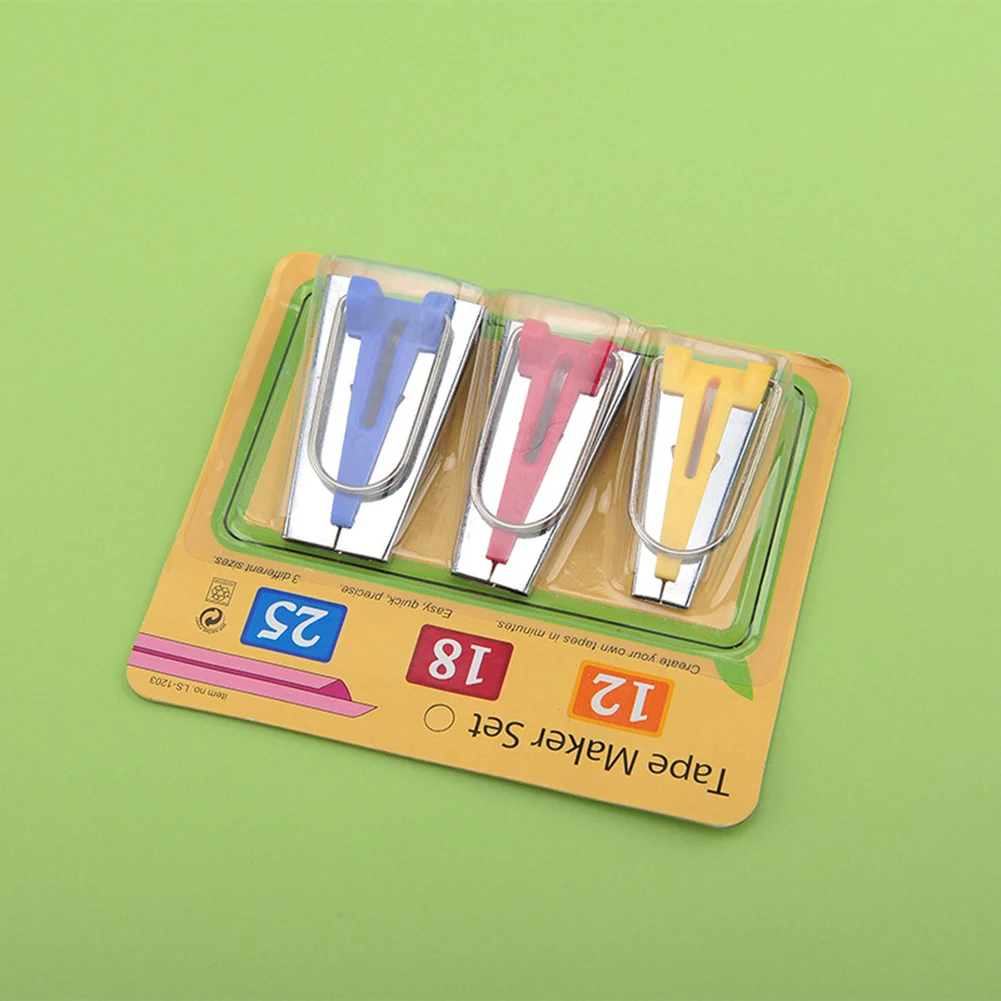 3 шт. устройство для окантовки ткани устройства изготовления косой ленты шитья