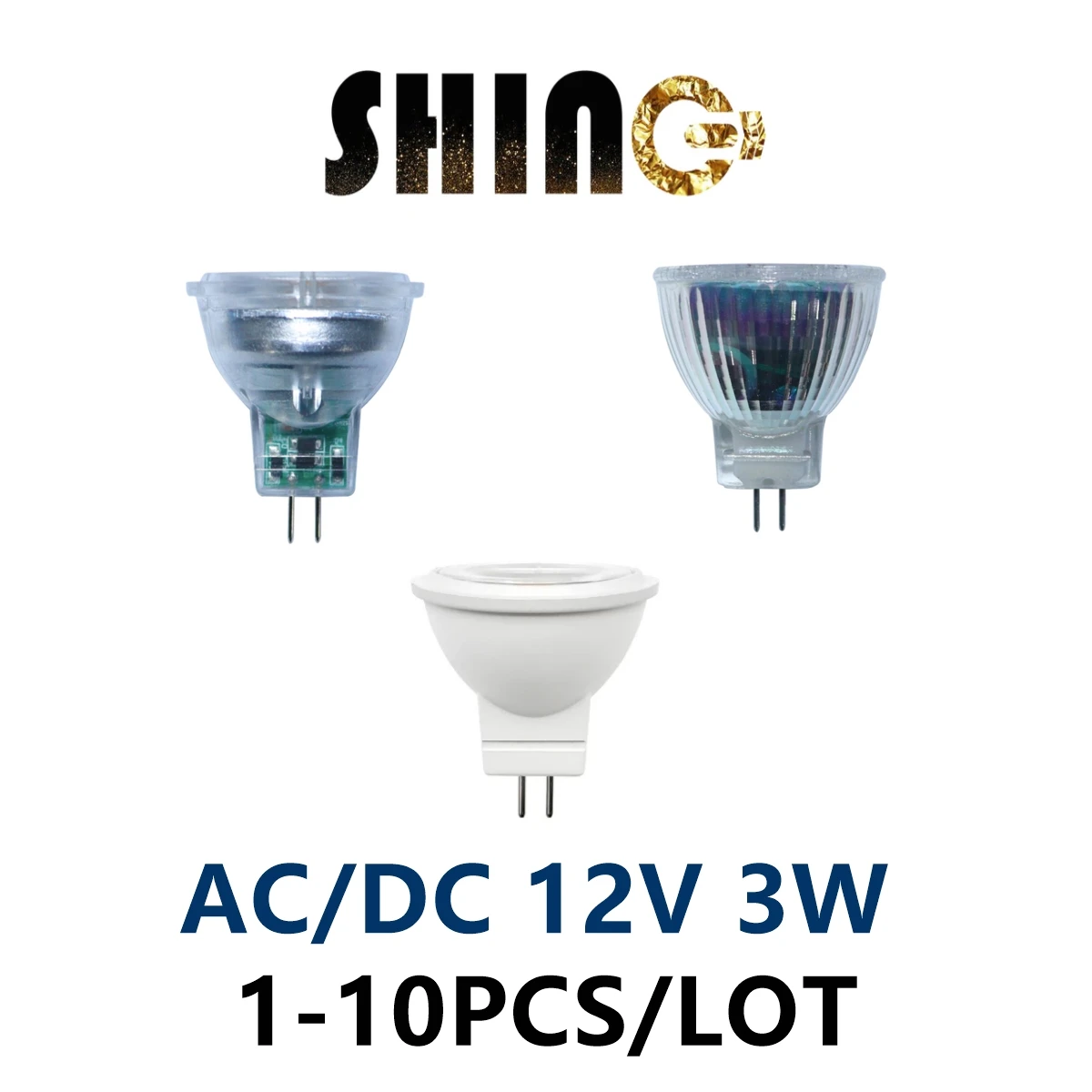 

LED mini spot light MR11 GU4 Low voltage AC/DC 12V 3W COB lamp bead high bright warm white light replace 20W 50W halogen lamp