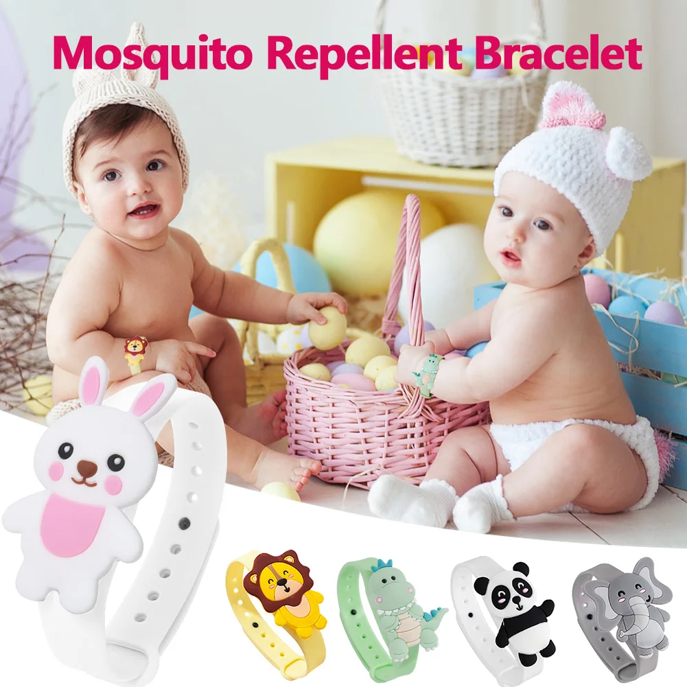 Mosquito Repellent Cartoon Children Silicone Bracelet Lightweight Mosquitoes Insect Watch Outdoor Anti-Mosquito Band