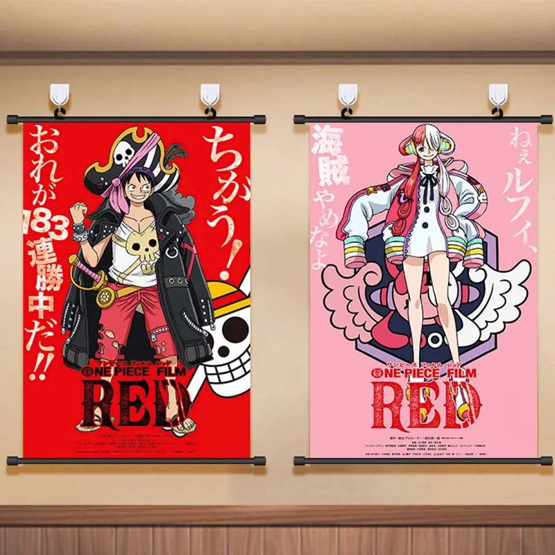 

2022 один фильм красный плакат принты японского аниме фантазия экшн-приключения фильмы настенное Искусство Холст Картина комната Домашний д...