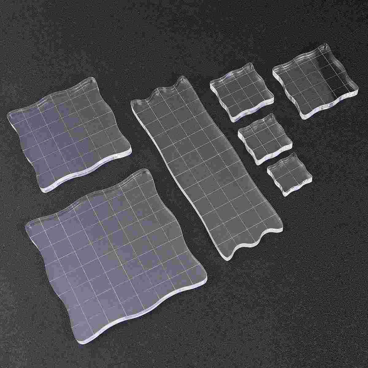 

Stamp Seal Blocks Board Acrylic Transparent Block Clear Decorativeaccessoriescutting Dies Embossing Album Photo Tools Set