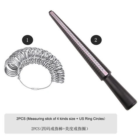 Набор инструментов для ювелирных изделий, профессиональные инструменты для измерения размера кольца и шпинделя, США, Гонконг, Европа