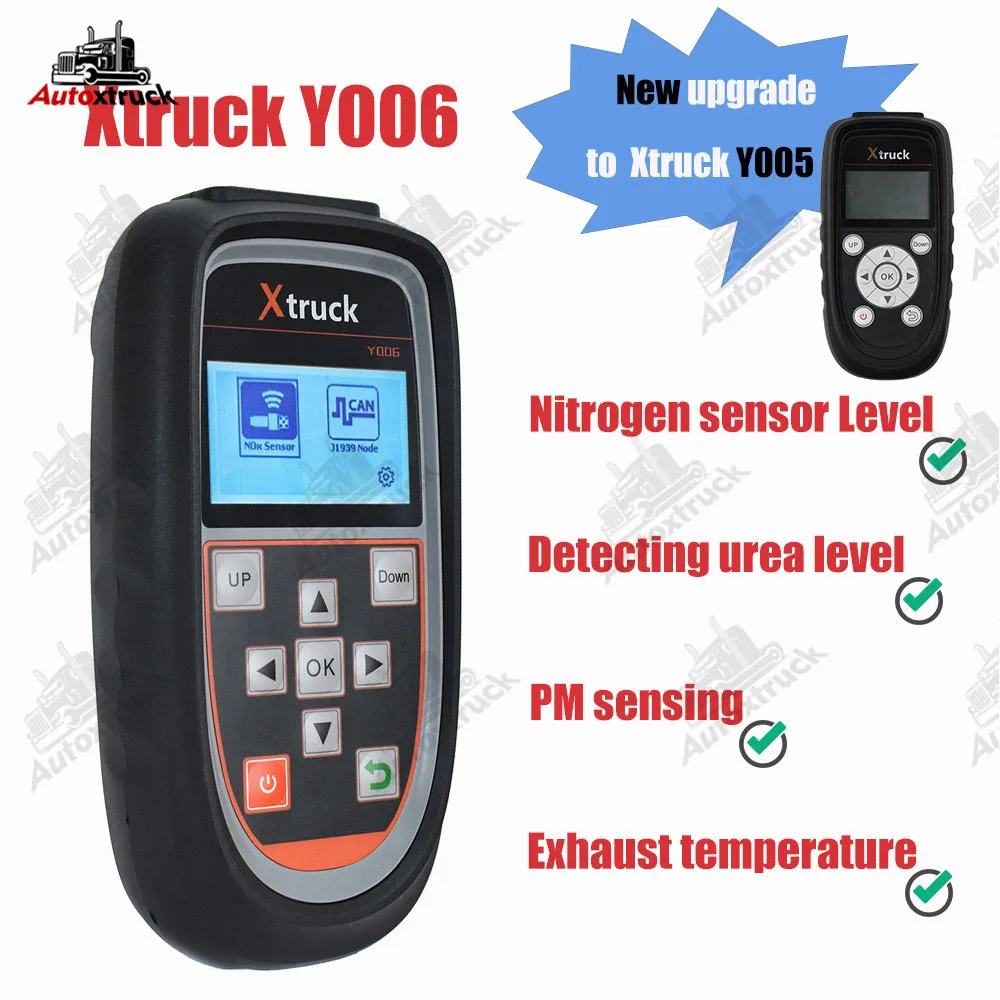 

Truck Nitrogen Detector Test Xtruck Y006 Upgraded xtruck Y005 Temperature NOx Urea Level Exhaust PM Pump Nitrogen Oxide Sensor