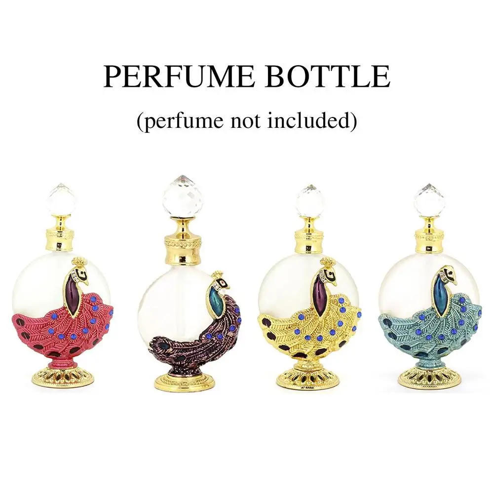 4pcs/Lot 30ml Peacock Perfume Bottle Middle East Dubai Perfume Empty Bottle Arabian Essential Oil Dispenser Bottle 2023 New
