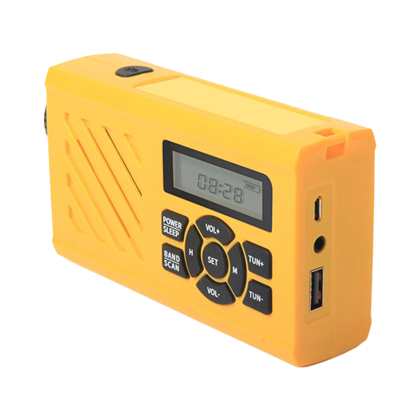 emergency crank radio hand crank radio self powered radio with 2000mah power bank cell phone charger usb rechargeable emergency free global shipping