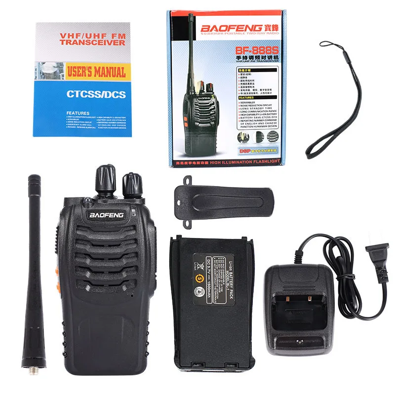 Портативная рация Baofeng BF-888S Talkie высокомощная Мобильная радиостанция для