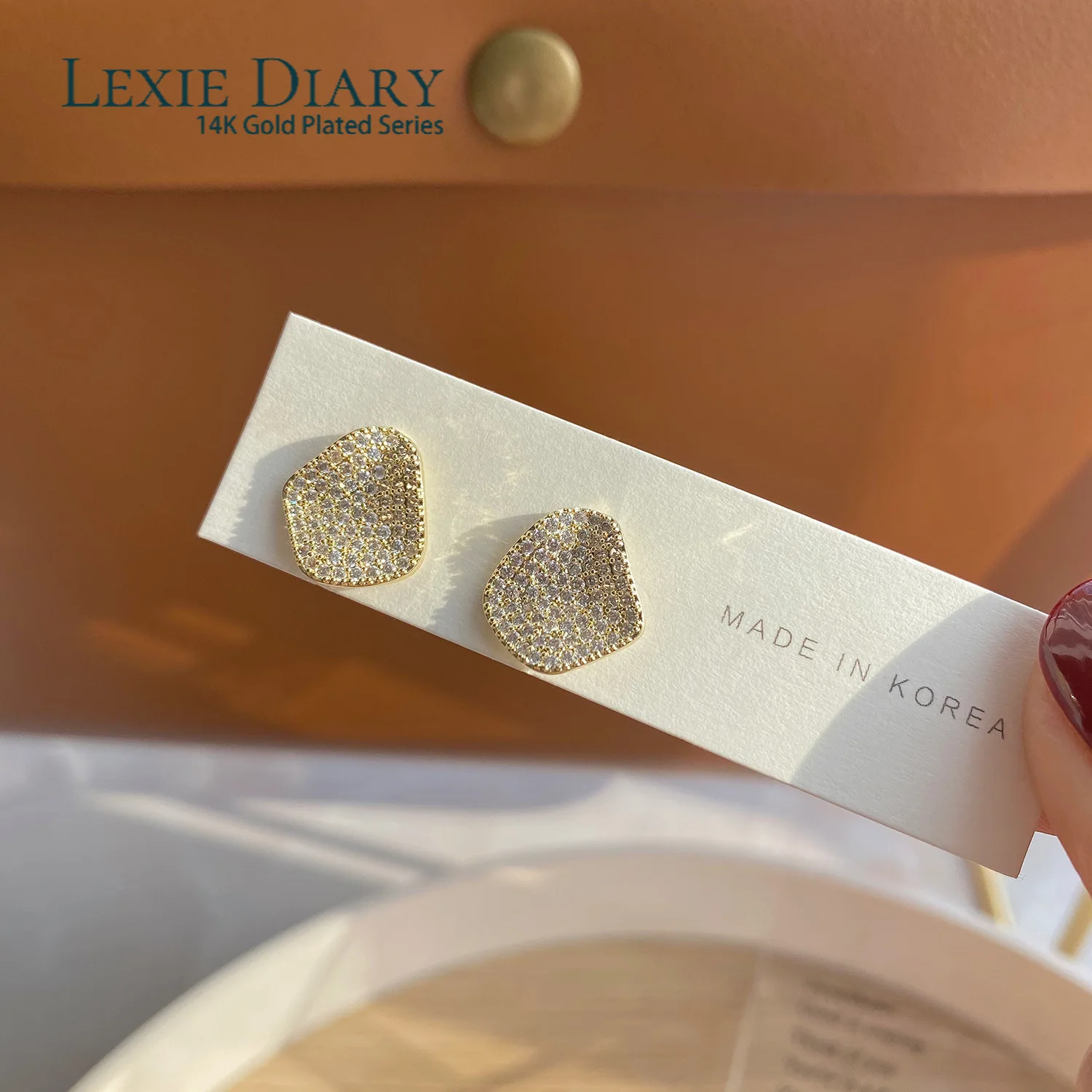 

Lexie Diary Fashion Luxury 14k Real Gold Plated Earring Wave Drops for Women Accessory Jewelry Wedding Gift