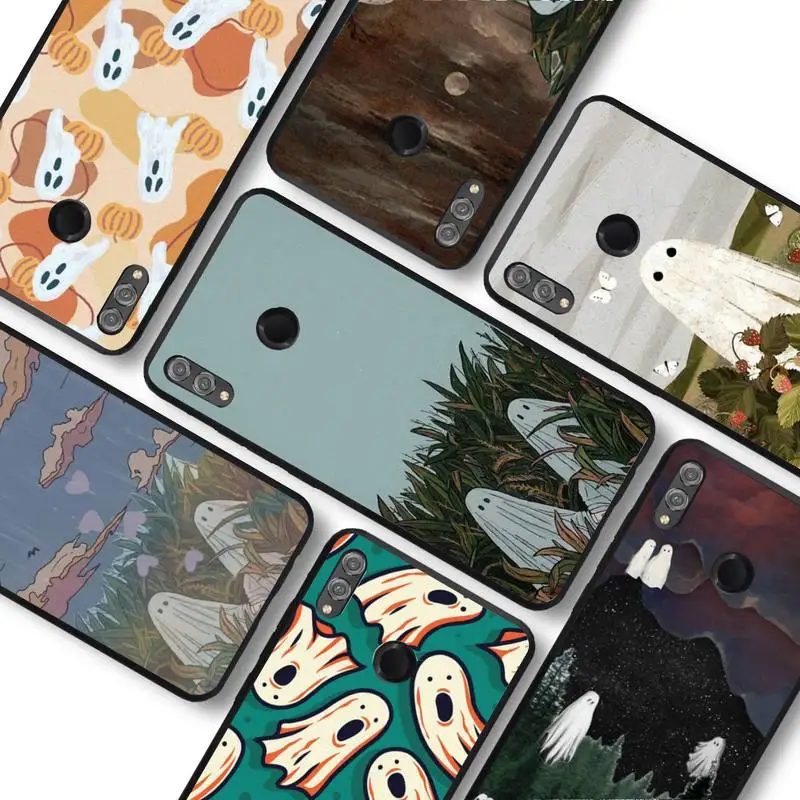 

Cute Ghost Phone Case For Huawei Honor 10 lite 9 20 7A pro 9X pro 30 pro 50 pro 60 pro 70 pro plus