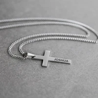 viking sword custom necklaces for men stainless steel round laser engraving name necklace personalized birthday jewelry gift