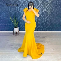 sumnus plus size arabic evening dress ruched satin v neck long prom dresses slim fit dubai evening party gowns formal prom gown