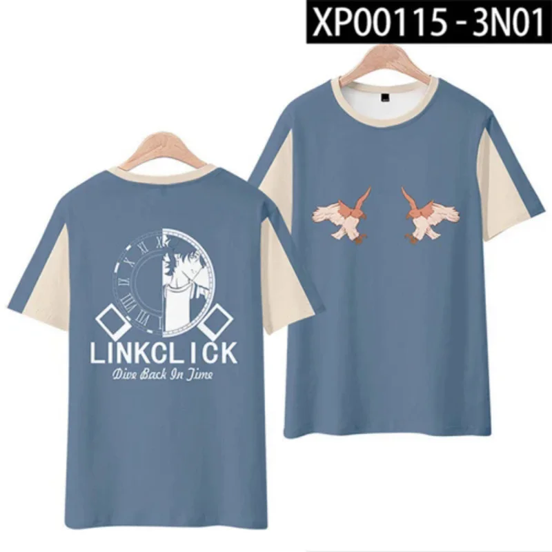 Аниме Link Click 3D Print Oversized Футболка Женщины Мужчины Ченг Сяоши Лу Гуан Косплей с