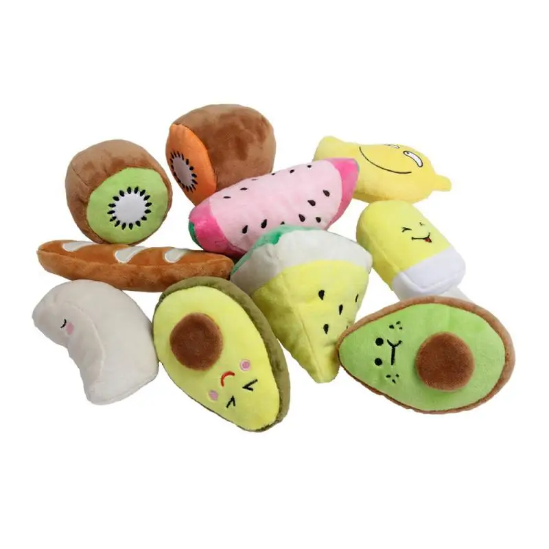 

Pet Toy Sounding Puppy Dog Chew Fruit Squeak Toy for Cat Pets Plush Chew Puppy Training Toy Squeaky Toy for Pet Supplies